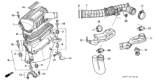 Diagram for Honda Odyssey Air Intake Coupling - 17228-PEA-000