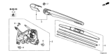 Diagram for Honda Wiper Arm - 76720-T7A-003