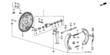 Diagram for Honda Brake Backing Plate - 43120-SE0-003