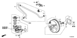 Diagram for 2020 Honda HR-V Brake Master Cylinder - 46100-T7W-A02