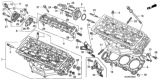 Diagram for 2008 Honda Ridgeline Cylinder Head Gasket - 12251-RDJ-A01