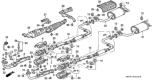 Diagram for 1991 Honda Accord Catalytic Converter - 18160-PT6-A00