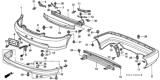 Diagram for Honda Civic Bumper - 04711-S01-A01ZZ