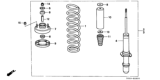Diagram for 1997 Honda Civic Coil Springs - 51401-S01-A04