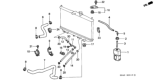 Diagram for 2000 Honda Accord Cooling Hose - 19501-PAA-A00