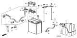 Diagram for Honda Fit Battery Tray - 31521-TF0-000