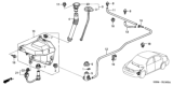 Diagram for 2005 Honda Civic Windshield Washer Nozzle - 76810-S5B-A11ZF