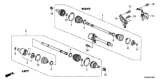 Diagram for Honda Ridgeline Axle Shaft - 44306-T6Z-A01
