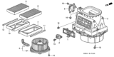 Diagram for 2005 Honda Civic Blower Motor Resistor - 79330-S6A-941
