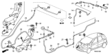 Diagram for 2014 Honda Fit EV Windshield Washer Nozzle - 76850-TF0-003