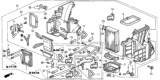 Diagram for 2002 Honda Odyssey Heater Core - 79110-S0X-A51