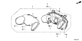 Diagram for 2013 Honda Fit EV Instrument Cluster - 78100-TX9-A01