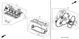 Diagram for Honda Transmission Gasket - 06112-P4V-020