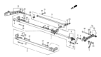 Diagram for Honda CRX Trailing Arm - 52371-SB2-665