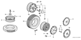 Diagram for 1999 Honda Civic Spare Wheel - 42700-SR3-965