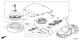 Diagram for Honda Spare Wheel - 06421-TGH-A33ZA