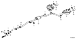 Diagram for 2019 Honda CR-V Exhaust Pipe - 18210-TNY-J01