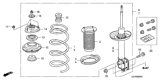 Diagram for Honda Strut Bearing - 51726-SJC-A03