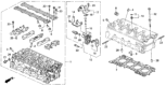 Diagram for 1995 Honda Prelude Cylinder Head - 12100-P13-000