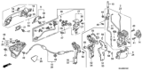 Diagram for Honda CR-V Rear Door Striker - 72135-SDA-A01
