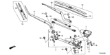 Diagram for Honda Wiper Arm - 76600-T2F-A01