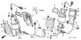 Diagram for Honda Ridgeline Catalytic Converter - 18190-RJE-A00