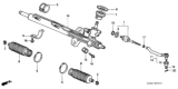 Diagram for Honda Rack & Pinion Bushing - 53685-S84-A01