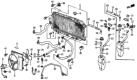Diagram for Honda Prelude Radiator Hose - 19501-PJ6-660