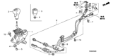 Diagram for 2007 Honda Civic Shift Cable - 54310-SNG-A03