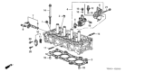 Diagram for Honda Accord Cylinder Head Gasket - 12251-RAA-J01