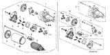 Diagram for Honda Civic Starter Drive Gear - 31220-PHM-A01