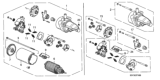 Diagram for Honda Starter Drive Gear - 31220-PHM-004
