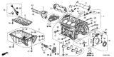 Diagram for Honda Ridgeline Oil Pan - 11200-5J6-A11