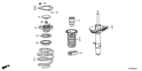 Diagram for Honda Strut Bearing - 51726-T3V-A01