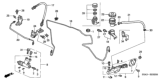 Diagram for Honda CR-V Clutch Hose - 46965-S5A-013