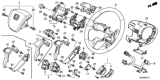 Diagram for Honda Pilot Steering Column Cover - 78518-SZA-C11ZA