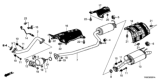 Diagram for Honda CR-V Hybrid Exhaust Flange Gasket - 18303-T2B-A01
