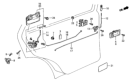 Diagram for Honda Civic Rear Passenger Door Handle Latch - 76450-SB4-003