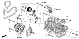 Diagram for Honda Accord Alternator Bracket - 32742-5A2-A00