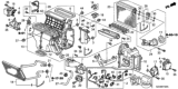 Diagram for Honda Evaporator - 80215-STX-A01