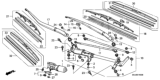 Diagram for Honda Odyssey Wiper Blade - 76630-SHJ-A12
