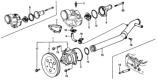 Diagram for Honda Civic Water Pump - 19110-657-405