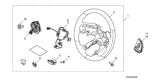 Diagram for 2020 Honda Passport Steering Wheel - 08U97-TG7-112A