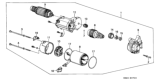 Diagram for 1995 Honda Civic Starter Drive - 31204-657-671