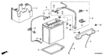 Diagram for 1991 Honda CRX Battery Cable - 32600-SH3-A01