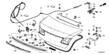 Diagram for 2016 Honda Accord License Plate - 74890-T2G-A11