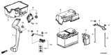 Diagram for Honda Odyssey Battery Tray - 31523-THR-A01