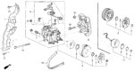 Diagram for Honda Prelude A/C Compressor - 38810-P13-006