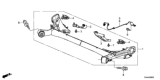 Diagram for Honda Axle Beam - 42100-T5R-A12