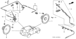 Diagram for 1999 Honda CR-V Antenna - 39150-S10-A12